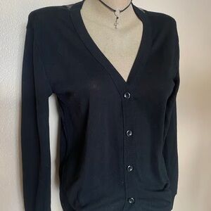 Elegant Black Women's Cardigan